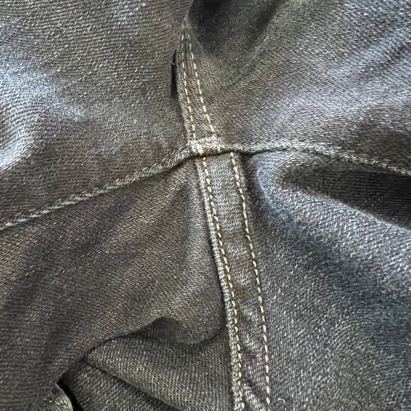 Mother High Waisted Looker Ankle Fray Jeans Dark Blue Wash Women's Size 28 Crop - Picture 8 of 14